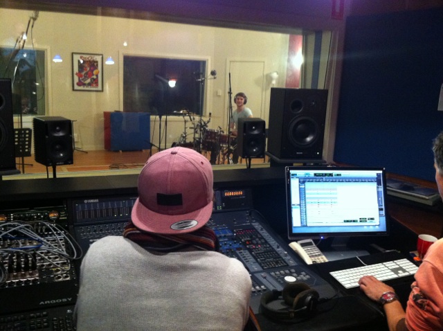 Recording Drums Pic - The Royce Twins