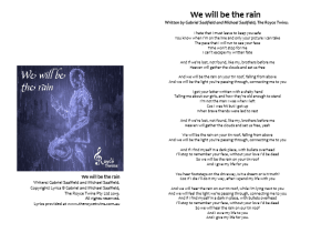 Image - We will be the rain lyrics