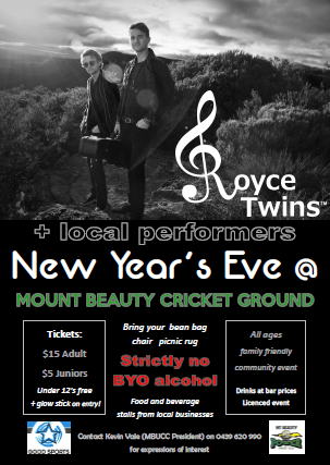 NYE at Mount Beauty Cricket Ground